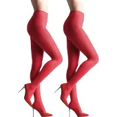 Giulia - Samba 40den (Multipack) Opaque Panty - Rood - M