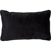 Dutch decor FINN - kussenhoes 30x50 cm - velvet - lendekussen - Raven - zwart - met rits - zonder binnenkussen