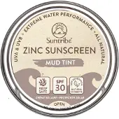 Suntribe Organic Mineral Face & Sport Zinc Sunscreen SPF 50 Cocoa Tint | 45 g