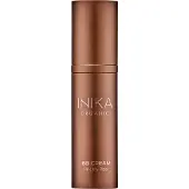 Inika Organic BB Cream Foundation - Veganistische make-up met hydraterende Prickly Pear Jojoba en granaatappelzaadolie - Lichtgewicht glans voor