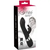 Sweet Smile SMILE Blacky - vibrator met 2 motoren - oplaadbaar via USB - zwart