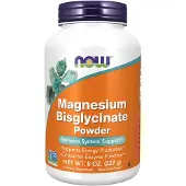 Now Magnesium Bisglycinate Powder 227 g