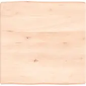 vidaXL Tafelblad natuurlijke rand 60x60x(2-6) cm massief eikenhout
