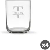 Yoursurprise Waterglas deluxe graveren (4 stuks)