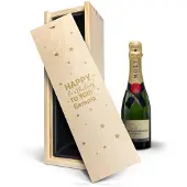 Yoursurprise Champagne in gegraveerde kist - Moët & Chandon (375ml)