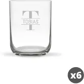 Yoursurprise Waterglas deluxe graveren (6 stuks)