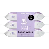 Naif Baby & Kids Plasticvrije Lotion Billendoekjes 3 pack 3x54 St Doekjes