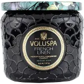 Voluspa Maison Noir French Linen Petite Jar Candle Geurkaars - 127gr