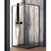 Lacus Nisdeur Vulcano Evo 100x200 Cm Schuifdeur Mat Zwart