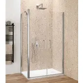 Lacus Zijwand giglio evo 80x200 cm aluminium profiel chroom