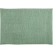 MSV Badkamerkleed/badmat tapijtje voor op de vloer - groen - 40 x 60 cm - Microvezel - Badmatjes