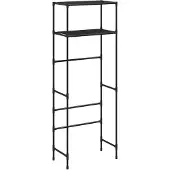 vidaXL Toiletrek 2-laags 53,5x28x143 cm ijzer zwart