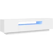 vidaXL Tv-meubel met LED-verlichting 160x35x40 cm wit