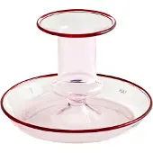 HAY Flare Kaarshouder Roze - Kaarshouders Borosilicaatglas Pink - AB390-A877