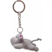 Nature Planet Sleutelhanger Nijlpaard - knuffel - pluche - 6 cm - zacht