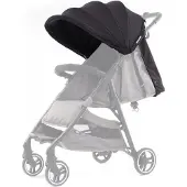 Baby Monsters kinderwagenkap Kuki textiel zwart