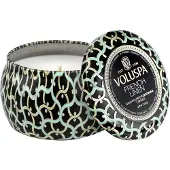Voluspa Maison Noir Mini Tin geurkaars 25 uur French Linen
