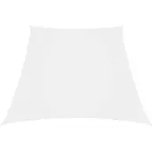 vidaXL Zonnezeil trapezium 2/4x3 m oxford stof wit