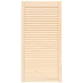 vidaXL Kastdeur met lamellen 99,3x49,4 cm massief grenenhout