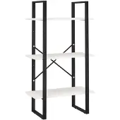 vidaXL Opbergrek 60x30x105 cm massief grenenhout wit