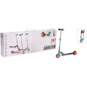 XQ Max step inklapbaar met voetrem blauw en oranje
