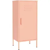 vidaXL Opbergkast 42,5x35x101,5 cm staal roze