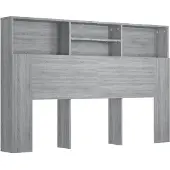 vidaXL Hoofdbordkast 160x19x103,5 cm grijs sonoma eikenkleurig