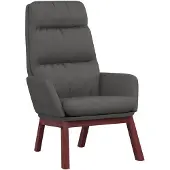 vidaXL Relaxstoel stof donkergrijs