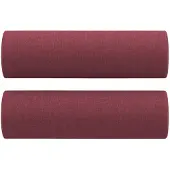 vidaXL Sierkussens 2 st 15x50 cm stof wijnrood