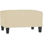 vidaXL Voetenbank 70x55x41 cm stof crèmekleurig