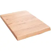 vidaXL Wandschap 40x60x(2-4) cm behandeld massief eikenhout lichtbruin