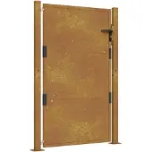 vidaXL Poort 100x125 cm cortenstaal