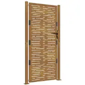 vidaXL Poort 100x175 cm vierkant cortenstaal