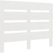 vidaXL Hoofdbord 75x3x80 cm massief grenenhout wit