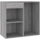 vidaXL Cosmeticakast 80x40x75 cm bewerkt hout grijs sonoma eikenkleur