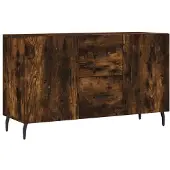 vidaXL Dressoir, gerookt eikenfineer, 100x36x60 cm, houtvezelplaat
