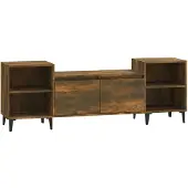 vidaXL Tv-meubel 160x35x55 cm bewerkt hout gerookt eikenkleurig