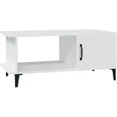 vidaXL Salontafel 90x50x40 cm bewerkt hout wit