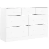 vidaXL Ladekast ALTA 112x35x73 cm massief grenenhout wit