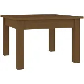 vidaXL Salontafel 45x45x30 cm massief grenenhout honingbruin