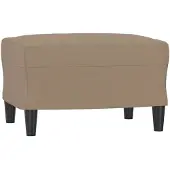 vidaXL Voetenbank 60x50x41 cm kunstleer cappuccino