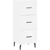 vidaXL Dressoir 34,5x34x90 cm bewerkt hout wit