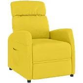 vidaXL Fauteuil verstelbaar stof donkergrijs