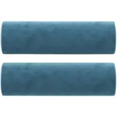 vidaXL Sierkussens 2 st 15x50 cm fluweel blauw