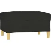 vidaXL Voetenbank 70x55x41 cm stof zwart