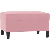 vidaXL Voetenbank 70x55x41 cm fluweel roze