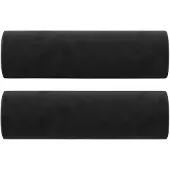 vidaXL Sierkussens 2 st 15x50 cm fluweel zwart