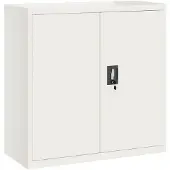vidaXL Archiefkast 90x40x90 cm staal wit