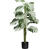Kopu kunstplant monstera variegata half moon 115 cm 16 bladeren
