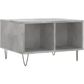 vidaXL Salontafel 60x50x36,5 cm bewerkt hout betongrijs